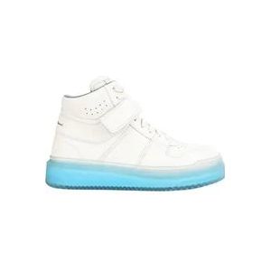 Santoni Italiaanse Leren Sneakers Aquarius Stijl , White , Dames , Maat: 39 EU