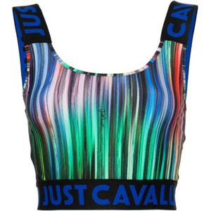 Just Cavalli, Dames, Tops, Veelkleurig, Maat: 2XS