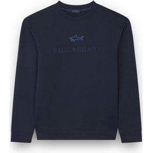 Paul & Shark, Heren, Sweatshirts & Hoodies, Blauw, Maat: M Katoen,