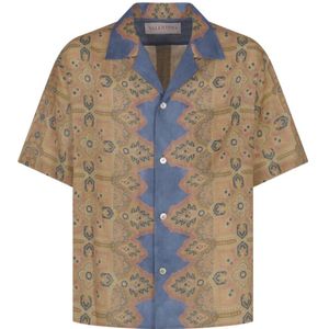 Valentino, Heren, Overhemden, Veelkleurig, Maat: XL Linnen,
