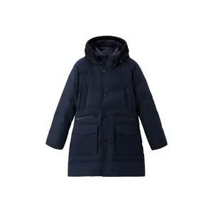 Woolrich Seam Sealed Parka - Veelzijdig en Dynamisch , Blue , Heren , Maat: M