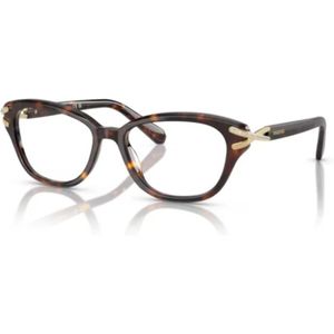 Swarovski - Sk 2032 - Bril - Bruin - Cat-eye Silhouet - Acetaat