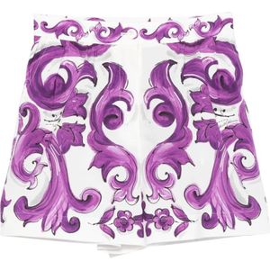 Dolce & Gabbana, Dames, Korte broeken, Veelkleurig, Maat: S Katoen,