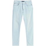 Tommy Hilfiger - Herenjeans - Blauw - Katoenmix met Stretch - 5-Pocketdesign