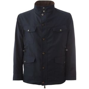 Lardini, Heren, Jassen, Blauw, Maat: L Wol,
