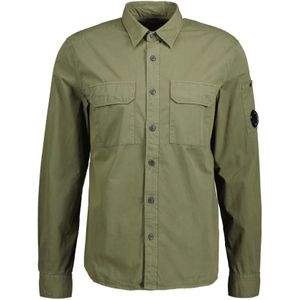 C.p. Company, Heren, Overhemden, Groen, Maat: M Katoen,
