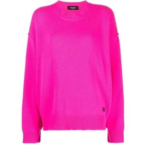 Dsquared2, Dames, Truien, Roze, Maat: 2XS