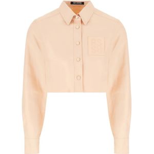 Raf Simons, Dames, Blouses & Shirts, Beige, Maat: S