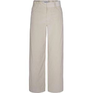 Max Mara Studio, Dames, Broeken, Beige, Maat: XS Katoen,