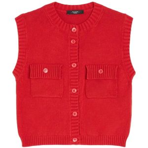 Weekend Max Mara, Dames, Jassen, Rood, Maat: S Wol,