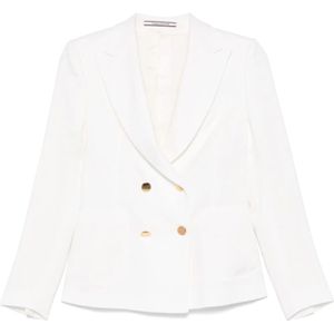 Tagliatore, Dames, Jassen, Wit, Maat: M Linnen,