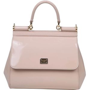 Dolce & Gabbana, Dames, Tassen, Roze, Maat: ONE Size Leer,