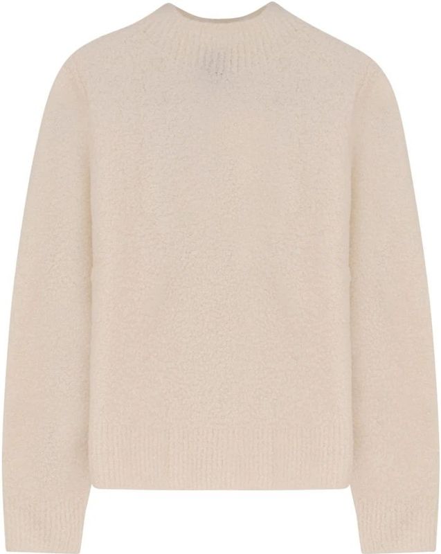 BOSS - Gebreide Trui - Wolmix met Kasjmier - Hoge Hals