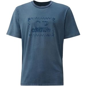 C.p. Company, Heren, Tops, Blauw, Maat: L Katoen,