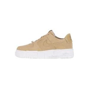 Nike Pixel Lage Sneaker voor Dames , Beige , Dames , Maat: 35 1/2 EU