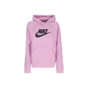 Nike Essentiële Sportswear Hoodie , Pink , Dames , Maat: M