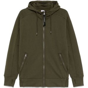 C.p. Company, Heren, Sweatshirts & Hoodies, Groen, Maat: XL Fleece,