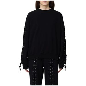 Rotate Birger Christensen, Dames, Sweatshirts & Hoodies, Zwart, Maat: S Katoen,