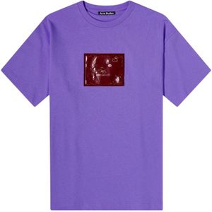 Acne Studios, Dames, Tops, Paars, Maat: M Katoen,