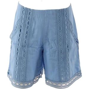 Charo Ruiz Ibiza, Dames, Korte broeken, Blauw, Maat: M Katoen,