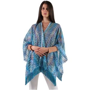 Missoni, Dames, Jassen, Blauw, Maat: ONE Size Viscose,