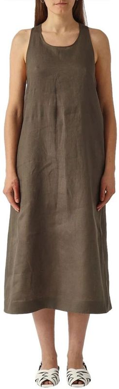 Linnen jurk met steekzakken, model 'DOUGLAS'