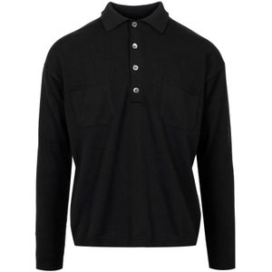 Mauro Grifoni, Heren, Tops, Zwart, Maat: S Katoen,