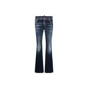 Dsquared2 Flared Jeans , Blue , Dames , Maat: S