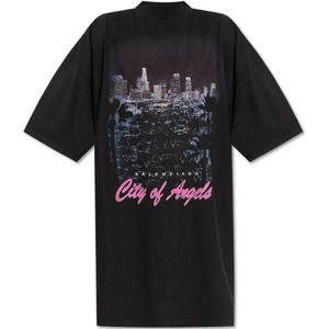 Balenciaga, Dames, Tops, Zwart, Maat: S Katoen,