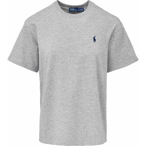 Polo Ralph Lauren - Grijze Geborduurde T-shirt - Dames - Katoen