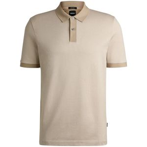 Hugo, Heren, Tops, Beige, Maat: M Katoen,
