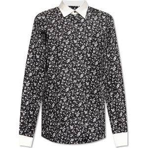 Dolce & Gabbana, Heren, Overhemden, Zwart, Maat: M Zijde,