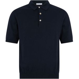 Boglioli, Heren, Tops, Blauw, Maat: XL Katoen,