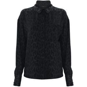 Kocca, Dames, Blouses & Shirts, Zwart, Maat: L