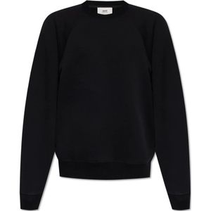 Ami Paris, unisex, Sweatshirts & Hoodies, Zwart, Maat: 2XS