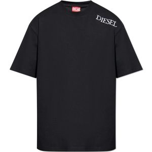 Diesel, Heren, Tops, Zwart, Maat: XS Katoen,