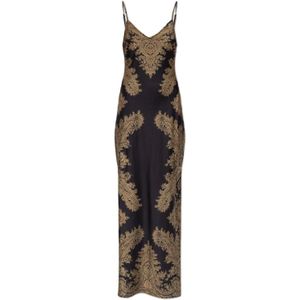 AllSaints, Dames, Jurken, Zwart, Maat: 3XS Poliester,