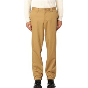 Burberry, Heren, Broeken, Bruin, Maat: L Katoen,