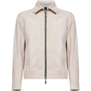 Tagliatore, Heren, Jassen, Wit, Maat: S Leer,