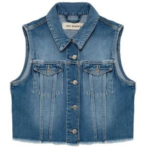 Roy Roger's, Dames, Jassen, Blauw, Maat: XS Denim,