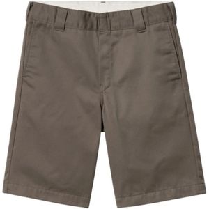 Carhartt Wip, Heren, Korte broeken, Grijs, Maat: W32