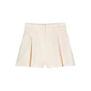 Twinset Parchment Korte Shorts , Beige , Dames , Maat: L