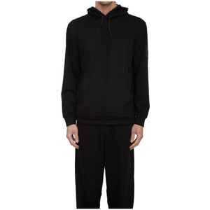 Emporio Armani EA7 - Hoodie - Zwart - Viscose/Polyester/Elastaan