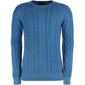 Moorer, Heren, Truien, Blauw, Maat: M Kasjmier,