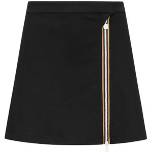 K-Way, Dames, Rokken, Zwart, Maat: L