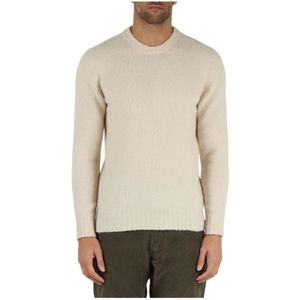 Alpha Studio, Heren, Truien, Beige, Maat: S Wol,