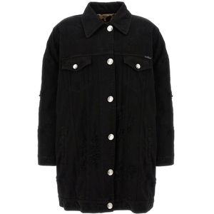 Dolce & Gabbana, Dames, Jassen, Zwart, Maat: XS Katoen,