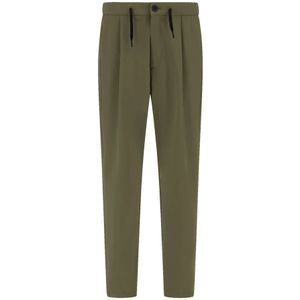 Herno, Heren, Broeken, Groen, Maat: L Nylon,