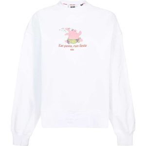 Gcds, Dames, Sweatshirts & Hoodies, Wit, Maat: XS Katoen,