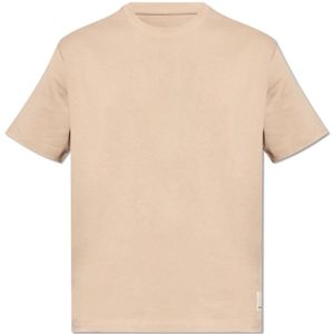 Emporio Armani, Heren, Tops, Beige, Maat: S Katoen,